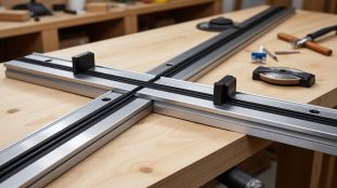 découvrez comment choisir la longueur d’un rail de guidage, assembler les rails avec des éclisses et utiliser une bande anti-éclats pour obtenir des coupes nettes.