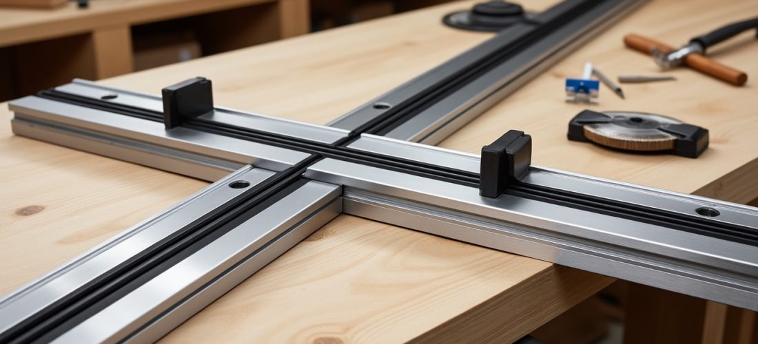 découvrez comment choisir la longueur d’un rail de guidage, assembler les rails avec des éclisses et utiliser une bande anti-éclats pour obtenir des coupes nettes.